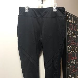 Black Leggings w/ Mesh Cut Outs